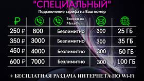 Тарифы МТС за 250 рублей в месяц в Wildberries