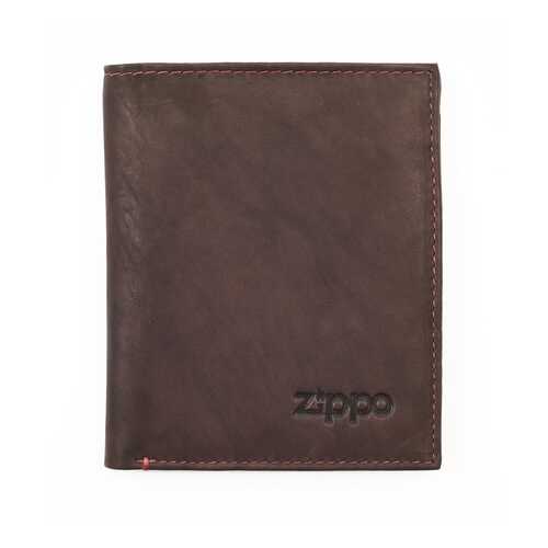 Портмоне Zippo, цвет коричневый, натуральная кожа, 10?1,5?12,3 см в Wildberries