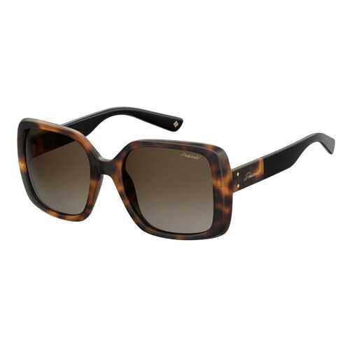 Солнцезащитные очки женские POLAROID PLD 4072/S коричневые в Wildberries
