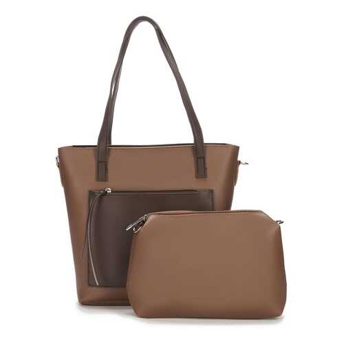 Шоппер женский JANE'S STORY HLD-8898-80 коричневый в Wildberries