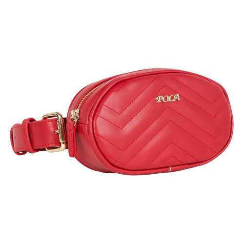 Сумка на пояс Pola 81036 красная в Wildberries