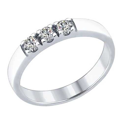 Кольцо женское SOKOLOV из серебра со Swarovski Zirconia 89010059 р.18.5 в Wildberries