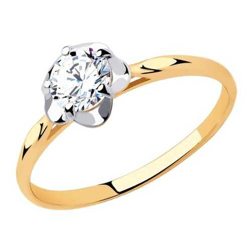 Кольцо женское SOKOLOV из золота со Swarovski Zirconia 81010453 р.16.5 в Wildberries