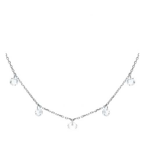 Колье женское серебряное SUNLIGHT S50133-H9W-01 с фианитом в Wildberries