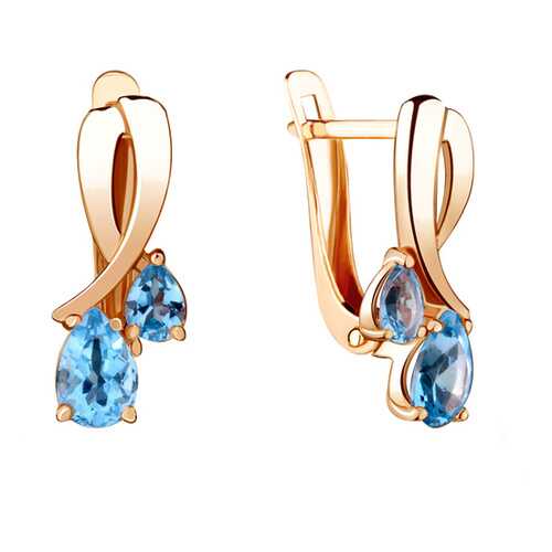 Серьги Aquamarine 4721505.6 в Wildberries