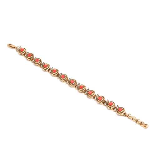 Браслет MAURIZIO MORI BR170776/1 золотой/красный в Wildberries