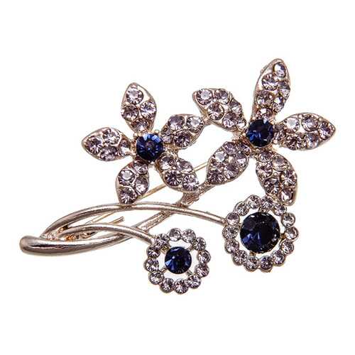 Брошь женская Asavi Jewel BCH906026 коричневая в Wildberries