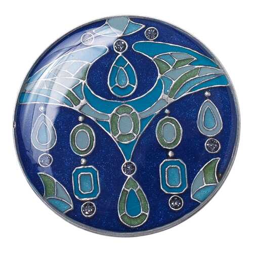 Брошь женская Clara Bijoux F75636-6 синяя в Wildberries