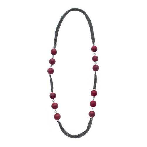 Бусы женские Divetro 82970 красные/черные в Wildberries