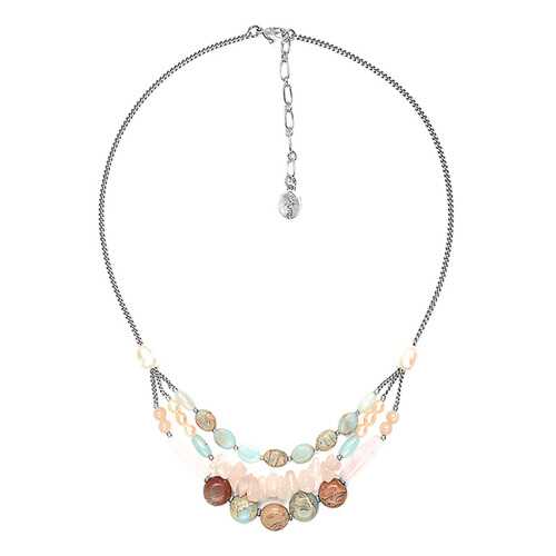 Колье женское Nature Bijoux NB20.1-15-41063 бежевое/голубое/золотистое в Wildberries