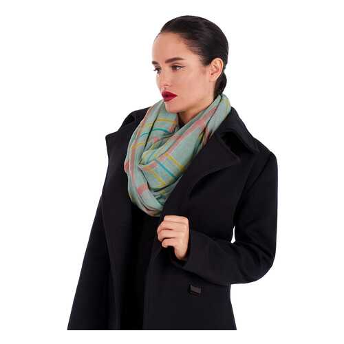 Палантин женский Le Motif Couture ZG01-2 зеленый в Wildberries