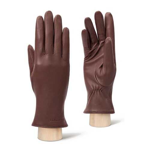 Перчатки женские Eleganzza IS00700 коричневые 6.5 в Wildberries