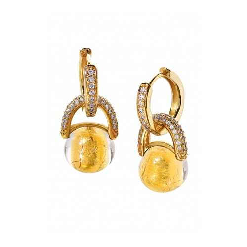 Серьги Bottega Murano 09030400 золотистые в Wildberries