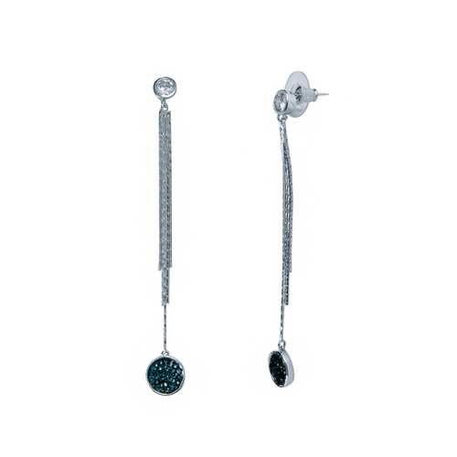 Серьги Corona style B005E1120101K001-SILVER в Wildberries