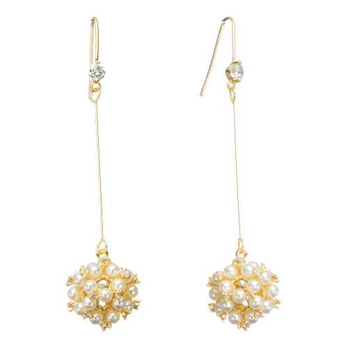 Серьги Corona Style B005E1200560 золотистые в Wildberries