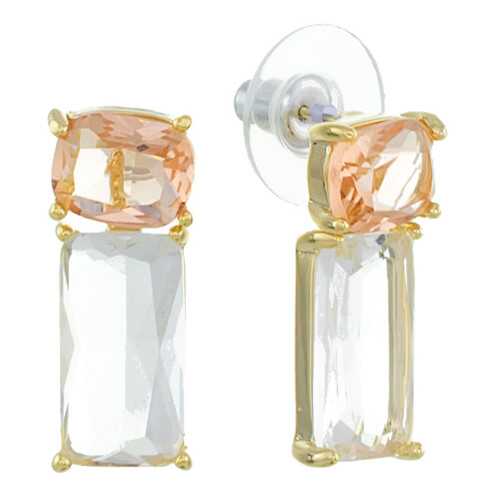 Серьги Corona Style B011E73753 золотисто-розовые в Wildberries
