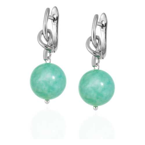 Серьги L'attrice 54666153 зеленые в Wildberries