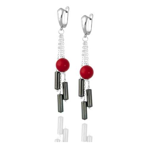 Серьги L'attrice, вставка коралл, артикул 54655974 в Wildberries