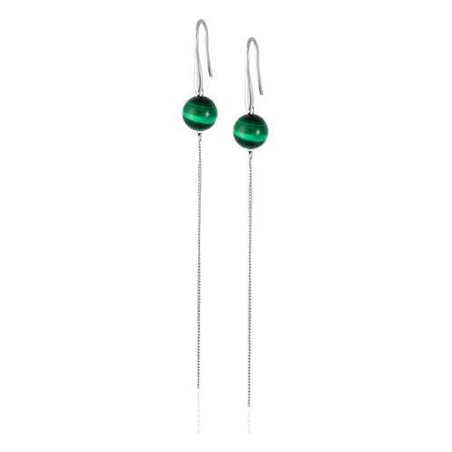 Серьги L'attrice, вставка малахит, артикул 54655840 в Wildberries