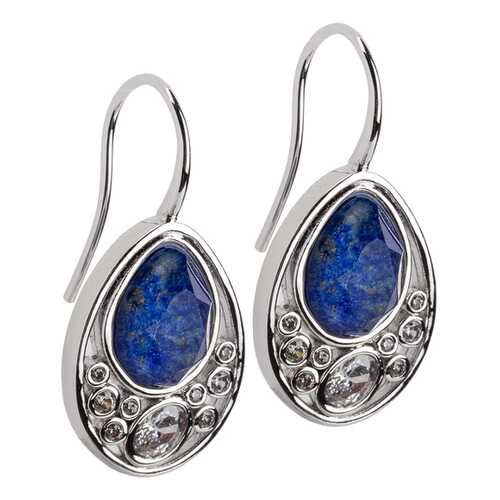 Серьги женские Fiore Luna 16A21EF002XM17 серебристые/синие в Wildberries