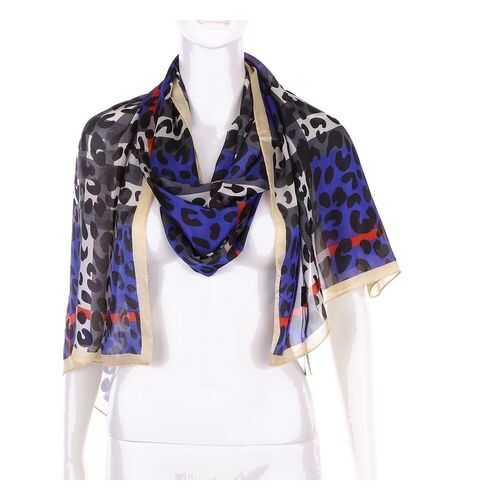 Шарф женский LuxFashion B001 разноцветный в Wildberries