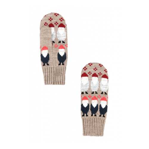 Варежки женские Finn-Flare W19-32136 коричневые 21 в Wildberries