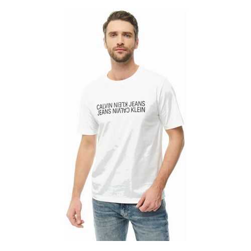 Футболка мужская Calvin Klein Jeans J30J314103.YAF0 белая XL в Wildberries