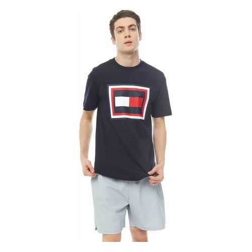 Футболка мужская Tommy Hilfiger MW0MW12523 DW5 синяя XL в Wildberries