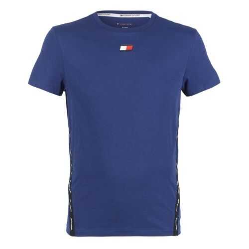 Футболка мужская Tommy Sport S20S200364 синяя L в Wildberries