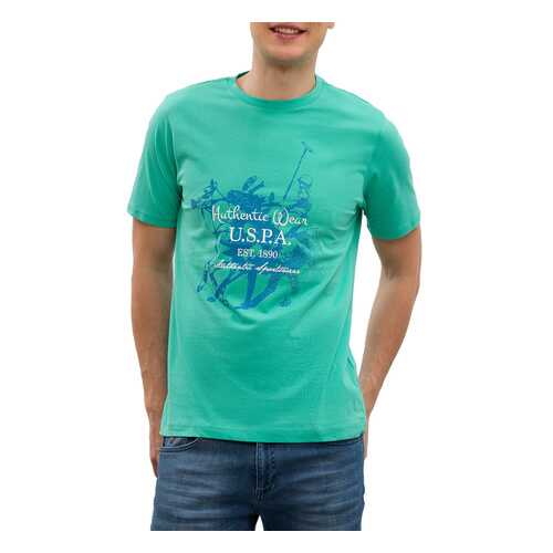 Футболка мужская U.S. POLO Assn. G081GL0110HORDEST голубая XS в Wildberries