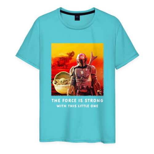 Футболка мужская ВсеМайки 2147231 бирюзовая XXXL в Wildberries