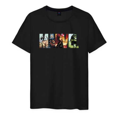 Футболка мужская ВсеМайки Marvel Comics черная 4XL в Wildberries