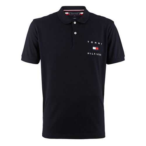 Футболка-поло мужская Tommy Hilfiger MW0MW14152 синяя XL в Wildberries