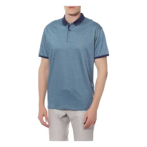 Поло мужское La Biali В9673/119-4 голубое голубое 4XL в Wildberries