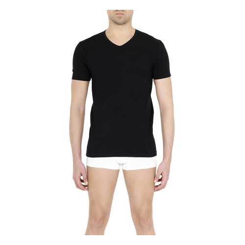 Футболка мужская Pompea T-SHIRT V COTTON черная M в Wildberries