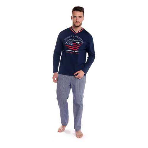 Пижама мужская Sis PJ1001 синяя XL в Wildberries