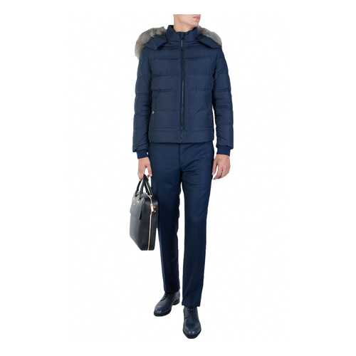 Пуховик мужской Versace Collection 89010 синий 54 EU в Wildberries