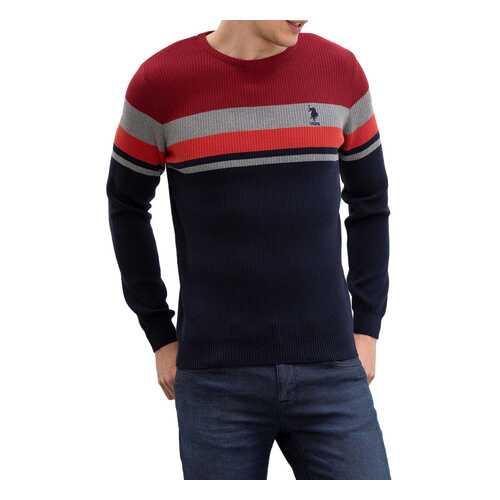Джемпер мужской U.S. POLO Assn. G081GL0TK0MONTY синий 2XL в Wildberries