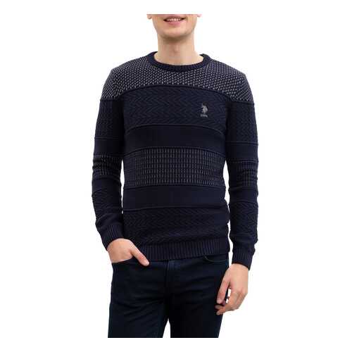 Джемпер мужской U.S. POLO Assn. G081SZ0TK0RUAR синий S в Wildberries