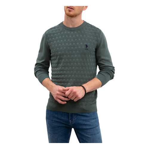 Джемпер мужской U.S. POLO Assn. G081SZ0TK0TCP01-BSK9 зеленый XL в Wildberries