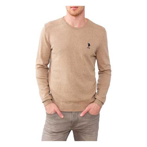 Джемпер мужской U.S. POLO Assn. G081SZ0TK0TD01-BSK9 бежевый 2XS в Wildberries