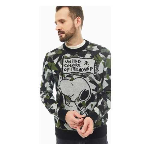 Джемпер мужской United Colors of Benetton 118WK1K16_901 серый XL в Wildberries