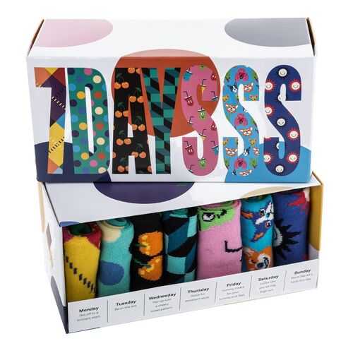 Набор носков мужских Happy Socks XSNI15 голубых 41-46 EU в Wildberries