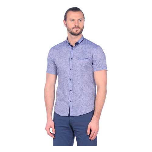 Рубашка мужская DAIROS GD81100403 голубая 2XL в Wildberries
