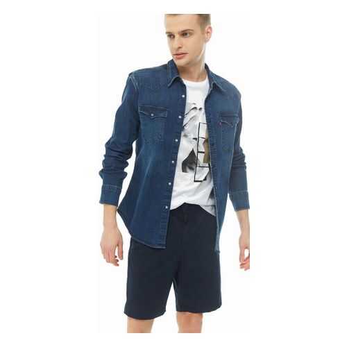 Рубашка мужская Levi’s® 8661800040 синяя M в Wildberries