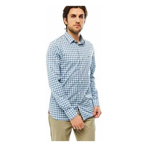 Рубашка мужская Tommy Hilfiger MW0MW13939 синяя L в Wildberries