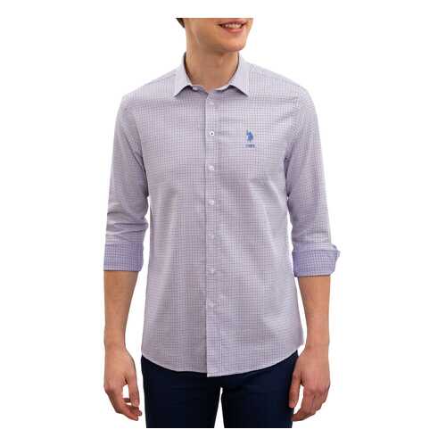 Рубашка мужская U.S. POLO ASSN. G081GL0040ELSA синяя XXL в Wildberries