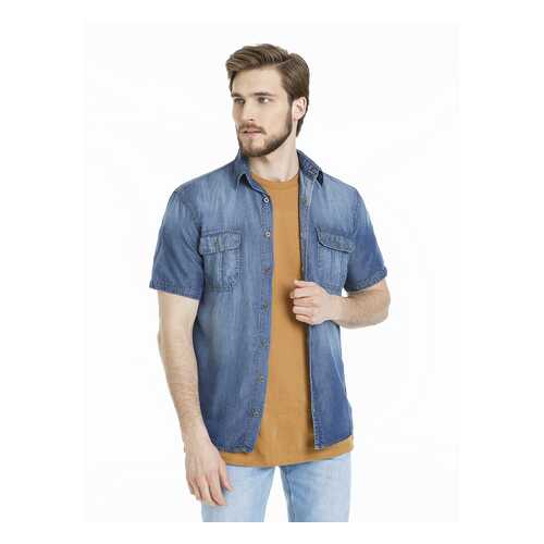 Рубашка мужская Velocity M06V023-2 синяя XL в Wildberries