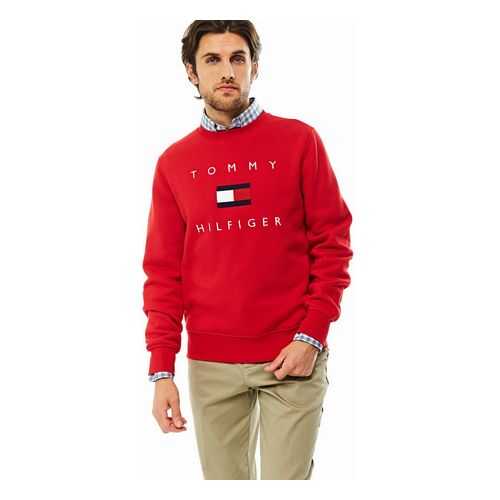 Свитшот мужской Tommy Hilfiger MW0MW14204 красный XL в Wildberries