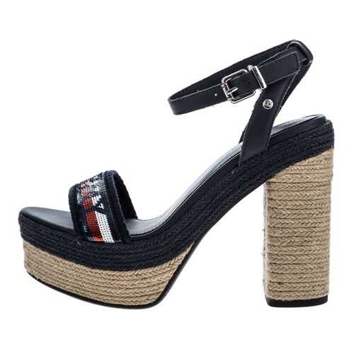 Босоножки женские Tommy Hilfiger FW0FW04717 синие 40 US в Wildberries